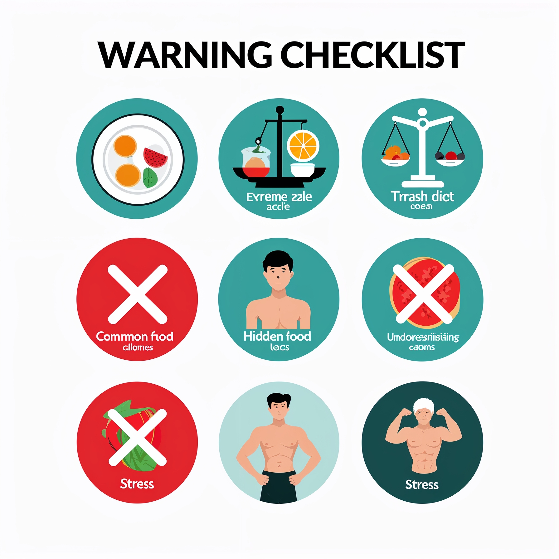 Checklist des erreurs courantes pour le metabolisme